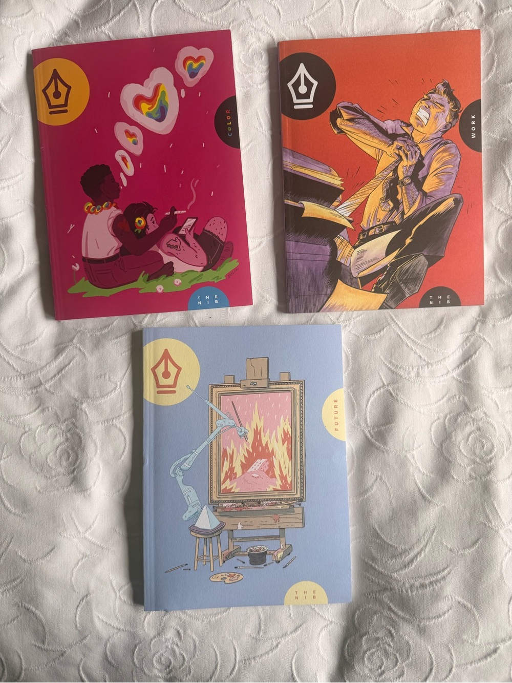 3 The Nib Magazine Graphic Novel Issues 13 14 15 Work Color Future Comics